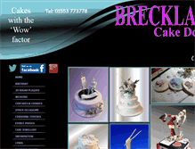 Tablet Screenshot of brecklandcakedesign.co.uk